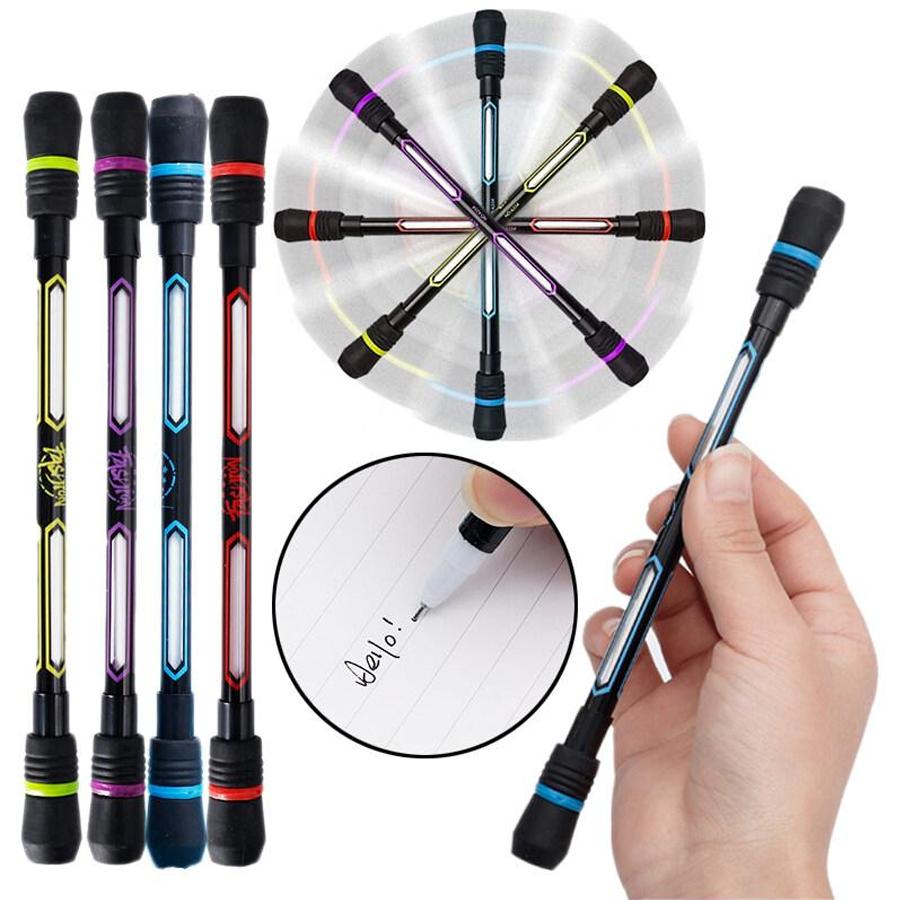 3/6/12pcs Spinning Pen Finger Rotation Game Flexibility Training Writing Drawing Tool Office Study Creative Stationery XJM