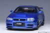 AUTOart 1/18 Scale Nismo R34 GT-R Z-tune Bayside Blue Finished Product