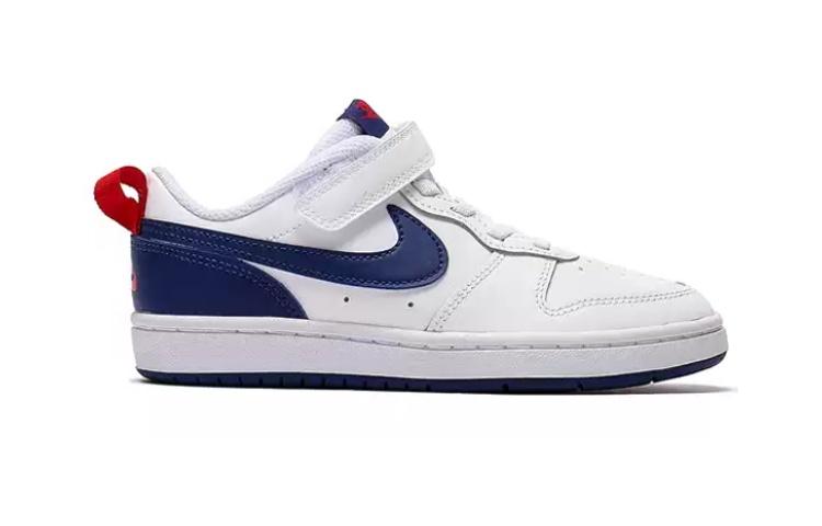 Nike Low 2 Low Top Skateboard Shoes White Blue Red Children Aged 3 7 Years Old BQ5451-113