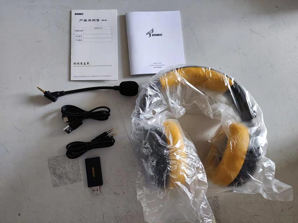 Somic G760 Wireless Bluetooth Headphone With 3 Modes Connection,35ms Ultra-low latency,Cool Light Wireless Gaming Headset
