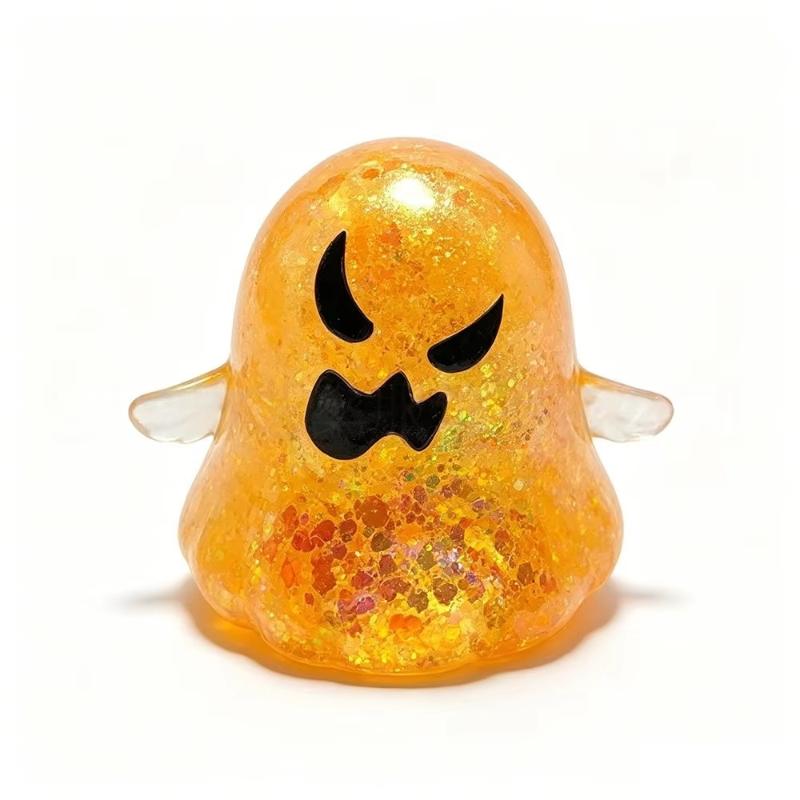 5Pcs Ghost Pinch Set Stress-Relief Toy Halloween Prank Ghost Festival Tricky Party Carnival Celebration Gift Souvenir