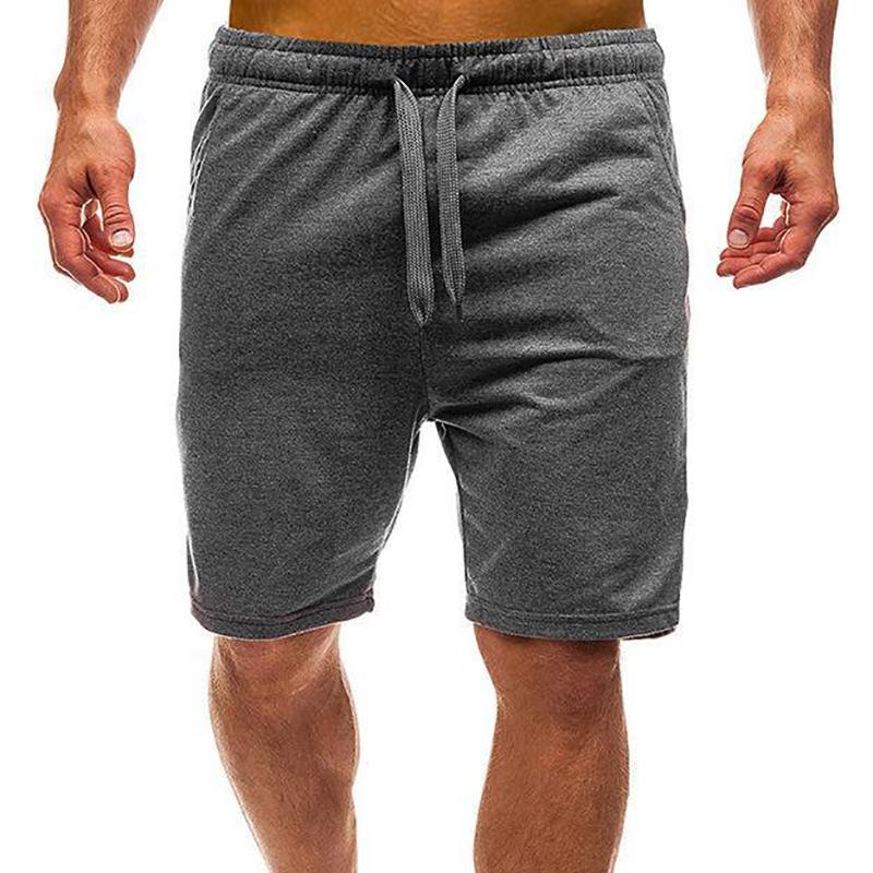 Męskie bawełniane spodenki Jednokolorowe codzienne spodenki Luźne spodenki plażowe Szorty Streetwear Modne pantalony