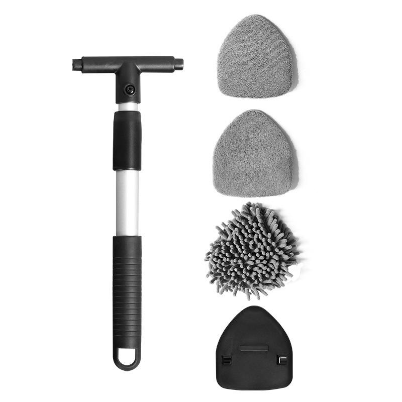 

Car Window Cleaner Brush Windshield Cleaner Microfiber Cloth Cleaning Tool with Handle Interior Exterior Auto Glass Wiper