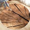 3D Wood Grain Round Area Rug,Circle Carpet Rug for Living Room Bedroom Sofa Cloakroom Decor,Kids Play Non-slip Floor Mat,Pet Mat