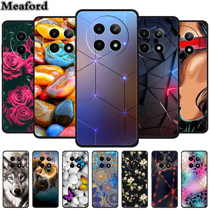 For Realme 13+ 5G Case Animals Soft Silicone TPU Phone Cases Back Cover For OPPO Realme 13 Plus 5G RMX5002 Wolf Protector Coque