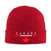 Canada Pride Canadian Flag Maple Knitted Hat for Women Unisex Skullies Beanies Winter Hats  Warm Cap