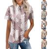 Damen Casual Poloshirt Kurzarm Lockerer Schnitt Knopfleiste am Kragen Leichtes Bequemes Oberteil für den Alltag