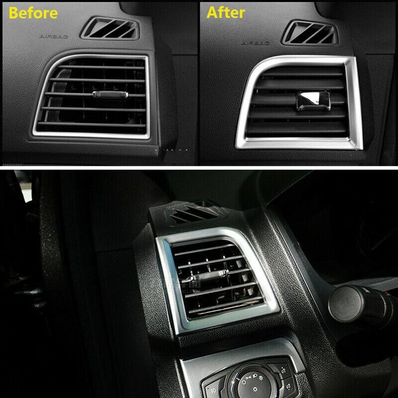 2X For Ford Explorer 2016-2019 Matte Dashboard Side Air Vent Outlet Cover Trim