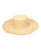 Yunibeosyeolkemiseuteuli Soft Natural Raffia Flat Panama Hat Panama Hat