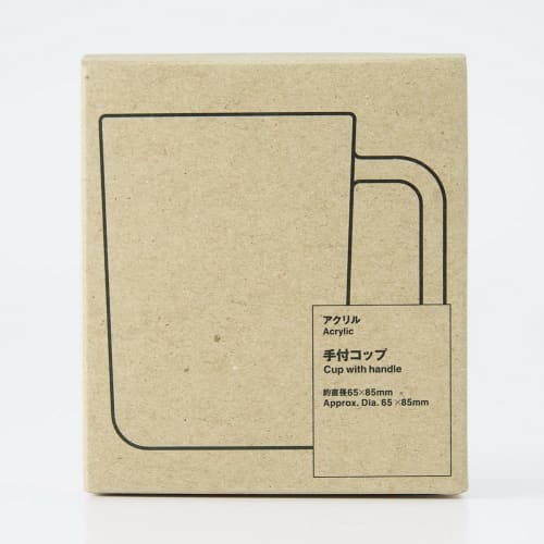 MUJI Acrylic Hand Cup Diameter 65 X Height 85mm 82925975 Clear