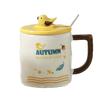 Creative Hand Painted Bird Mug Cute Souvenir Ceramic Cup  Personalized High Looking Couple Water Cup