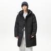 New National Standard% White Duck Down Long Down Jacket for Men and Women In Winter Loose Hooded Thickened Couple Coat