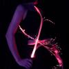 Frusta in Fibra Ottica LED 7 Colori Cambianti Luce Luminosa Frusta Illuminata per Rave Dance Festival EDM Spettacolo di Luci da Palco