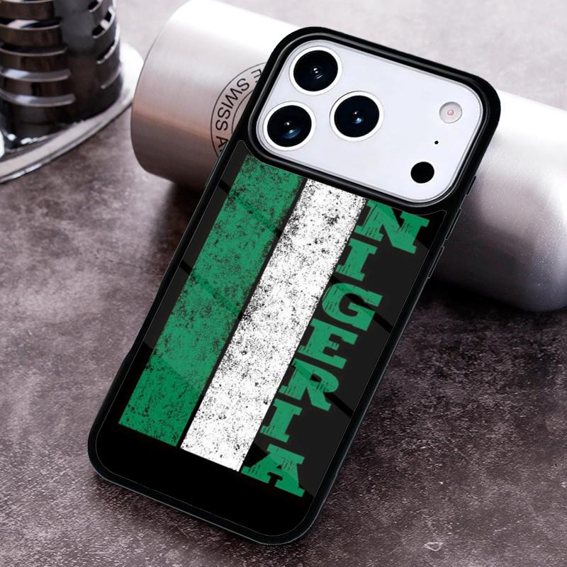 Nigerian flag Phone Case for iPhone 17 16 15 Pro Max Air 14 13 12 11 Plus Shockproof Capa Cover