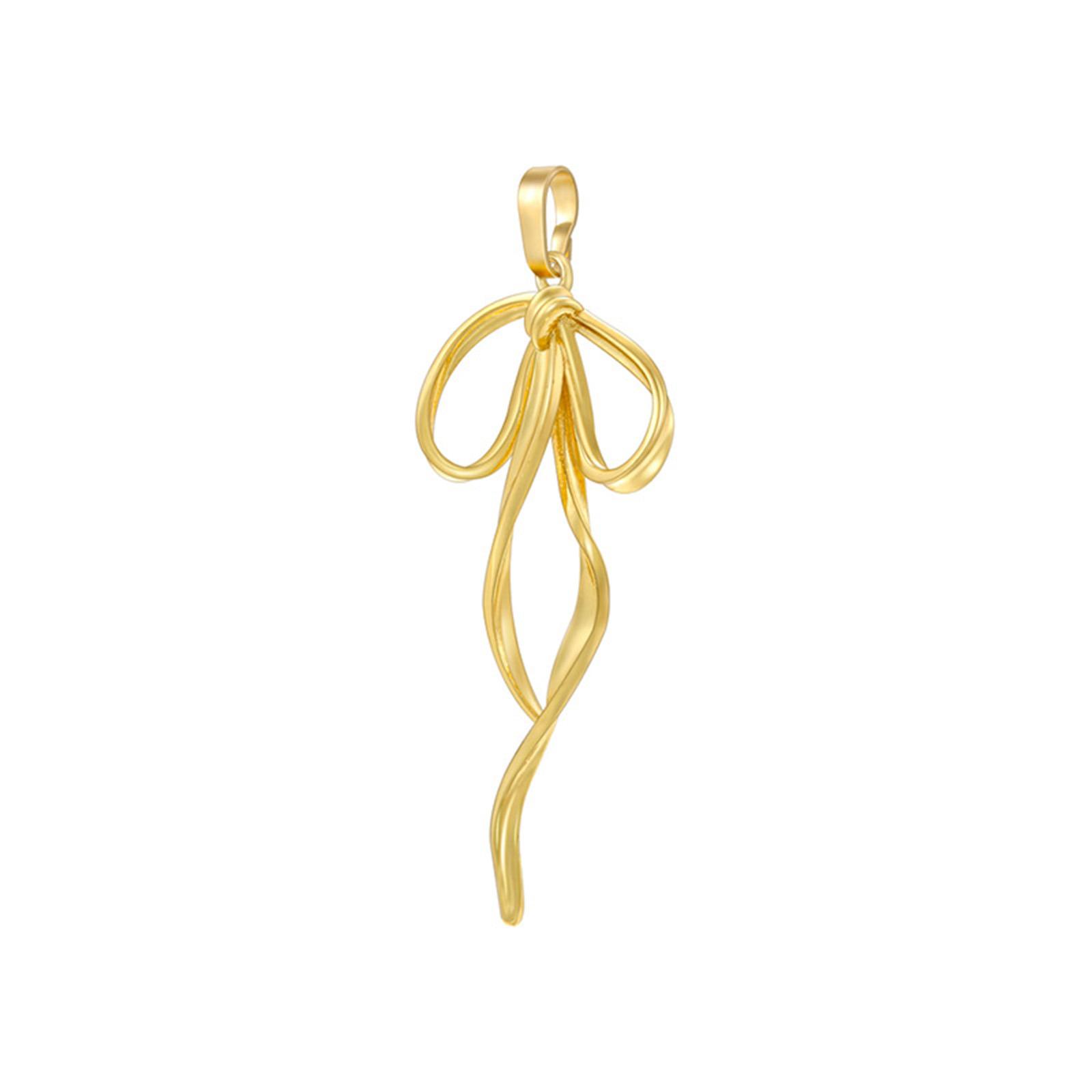 

1 Piece Brass 3D Bowknot Bow Charm Pendant For DIY Making Necklace Earring Jewelry Handmade Craft Materials Accessories