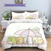 Sumikko Gurashi Pattern Bedding Quilt Set  Home Decoration  Gift (1 * duvet cover + 2 * pillowcase  without core)