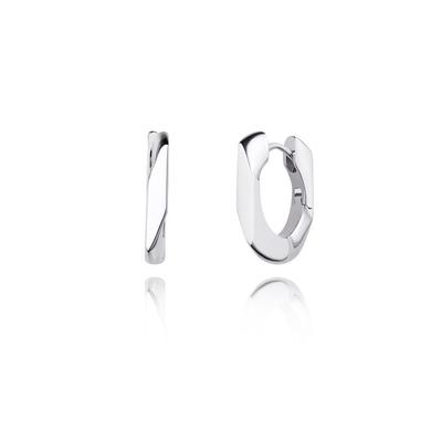 Silver Link One-Touch Earrings Sa24C17U