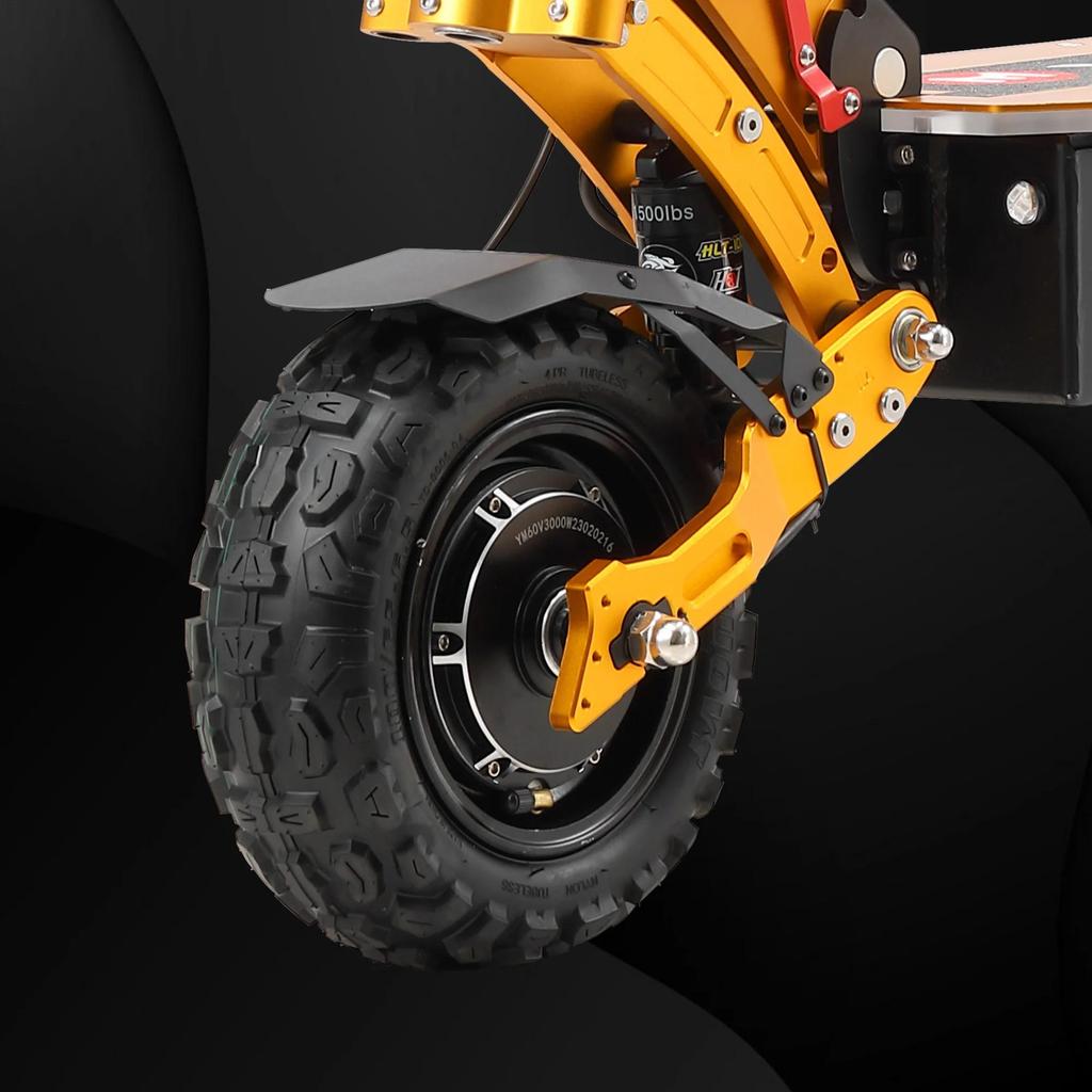 YUME X11+ Adult Electric Scooter, Hydraulic Brake + Electronic Brake, BMS, Wide Tire, 3000W Dual Motor, IP 54