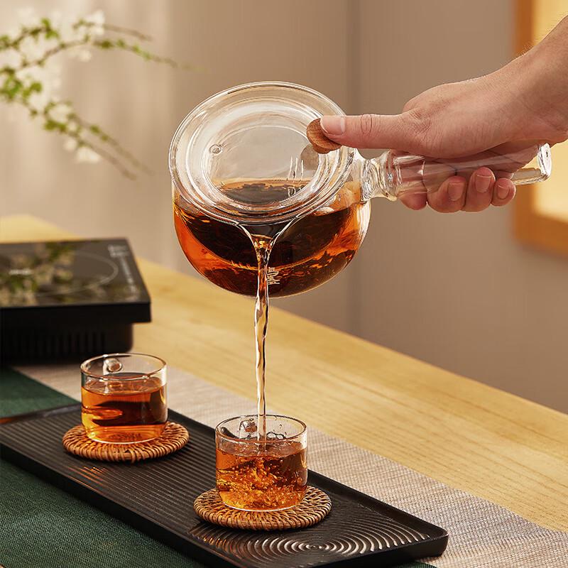 Mingzhan Glass Side Handle Teapot