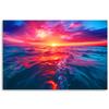 Canvas print, Sunset over the sea