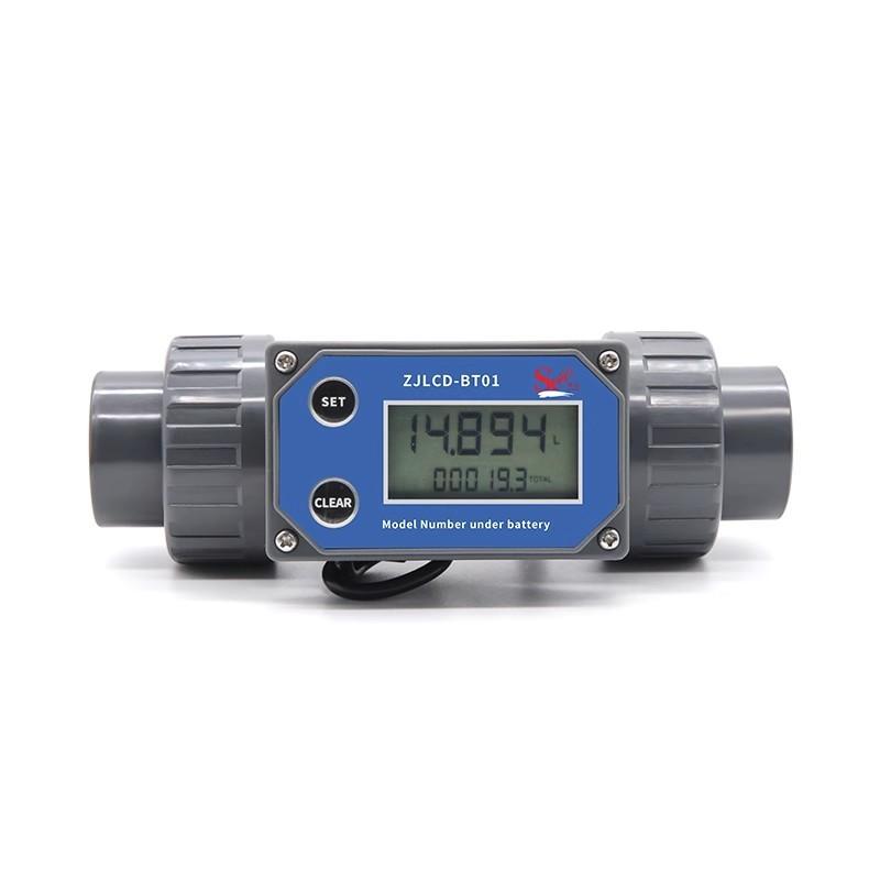 DN15-DN80 Digital Turbine Flow Meter Electronic LCD Display Flowmeter PVC Pipe Liquid Water for Farm Garden Irrigation Tools
