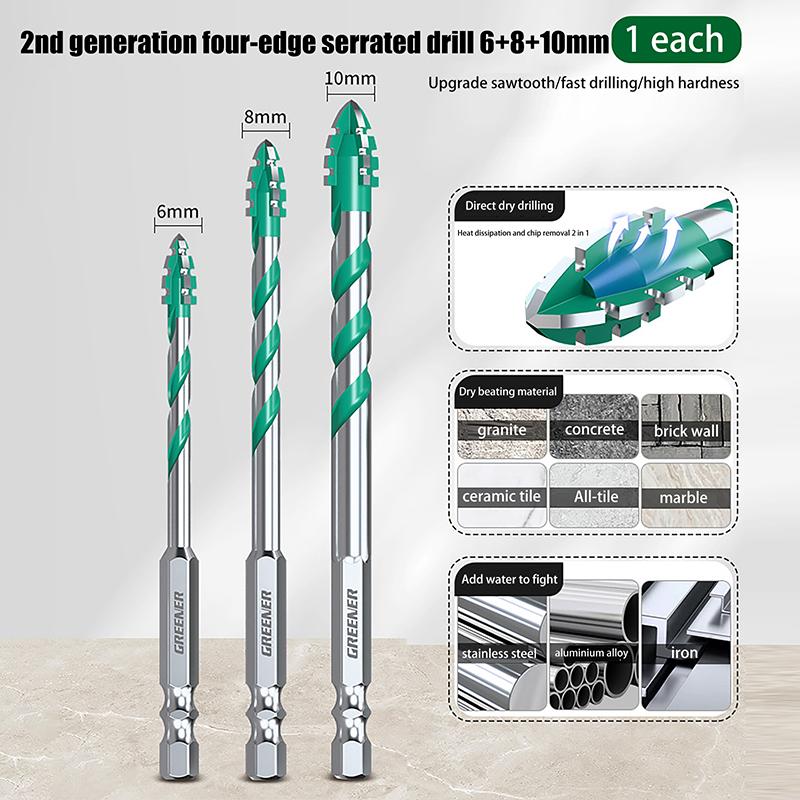 Blade Sawtooth Eccentric Drill Bit Tile Concrete Drilling Special Electric Drill Head Ultra-High Hardness Machine Drill Bit