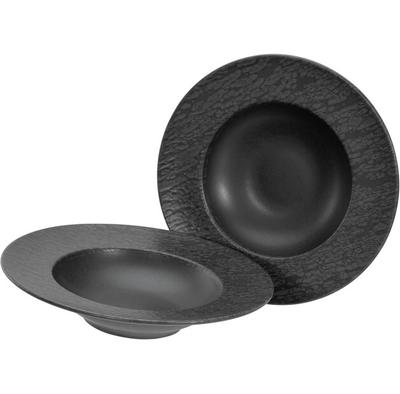 Juego de platos de pizarra CreaTable negro, 2 piezas (21825)