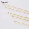 Multiple Specifications Of 14K Real Gold-Plated Ball/Flat /Eye Head Pins For Jewelry Making,DIY Jewelry Pins Supplies Wholesale