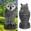 Fake Standing Owl Hunting Decoy Ornamental Repeller Garden Weed Pest Crow Scarer