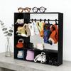 Doll Clothes Closet Wardrobe with 10 Hangers Doll Accessories Display Box Figures Clothing Storage Cabinet