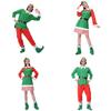 Christmas Elf Adult Cosplay Costume Couple Outfits