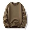 Fashion Sweater Men's New Spring, Autumn and Winter Solid-colour Padded and Thickened Hoodie Tide Couple Round Neck Jacket Tops