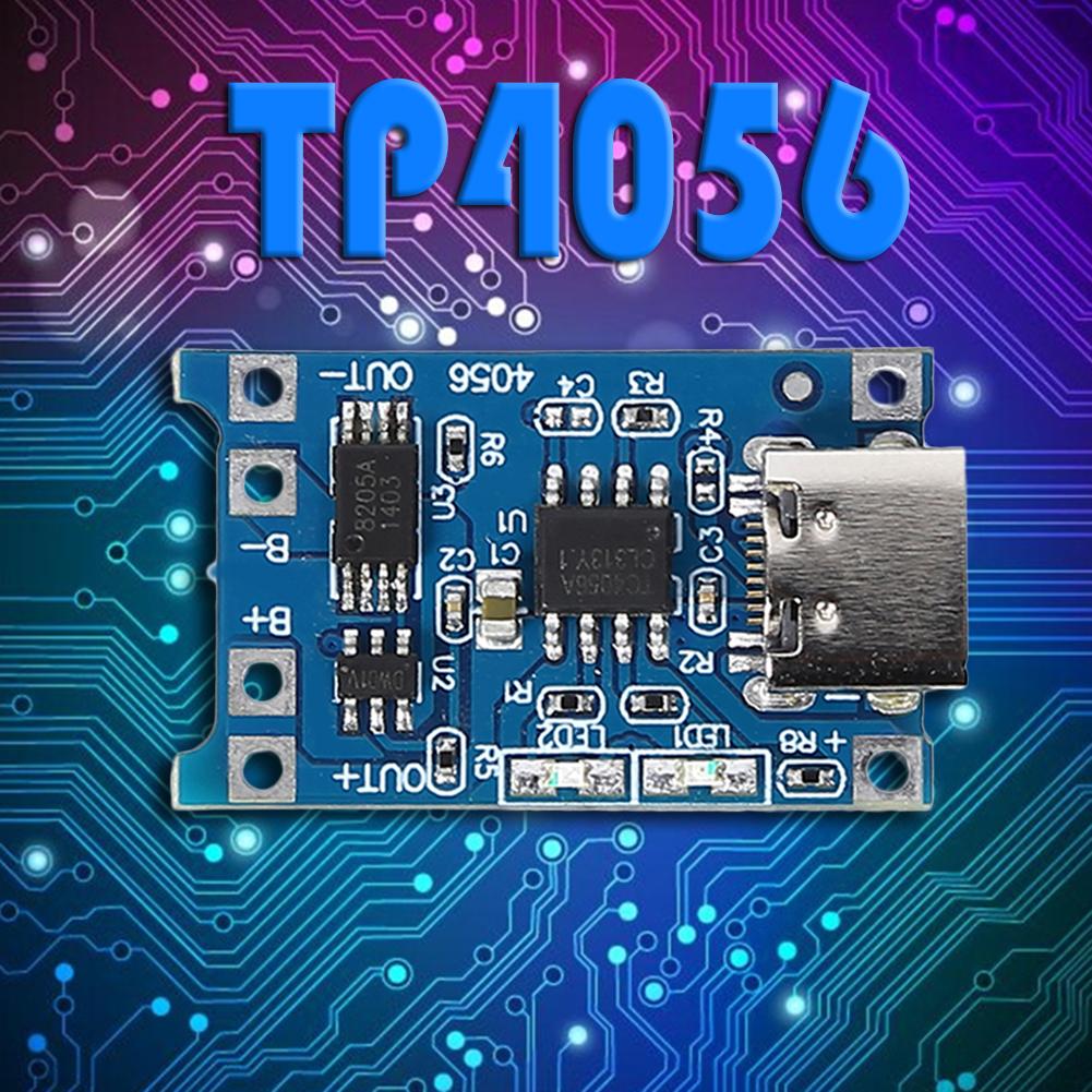 5/10PCS Type-C/Micro USB 5V 1A 18650 Lithium Battery Charger Module Charging Board with Protection Dual Functions