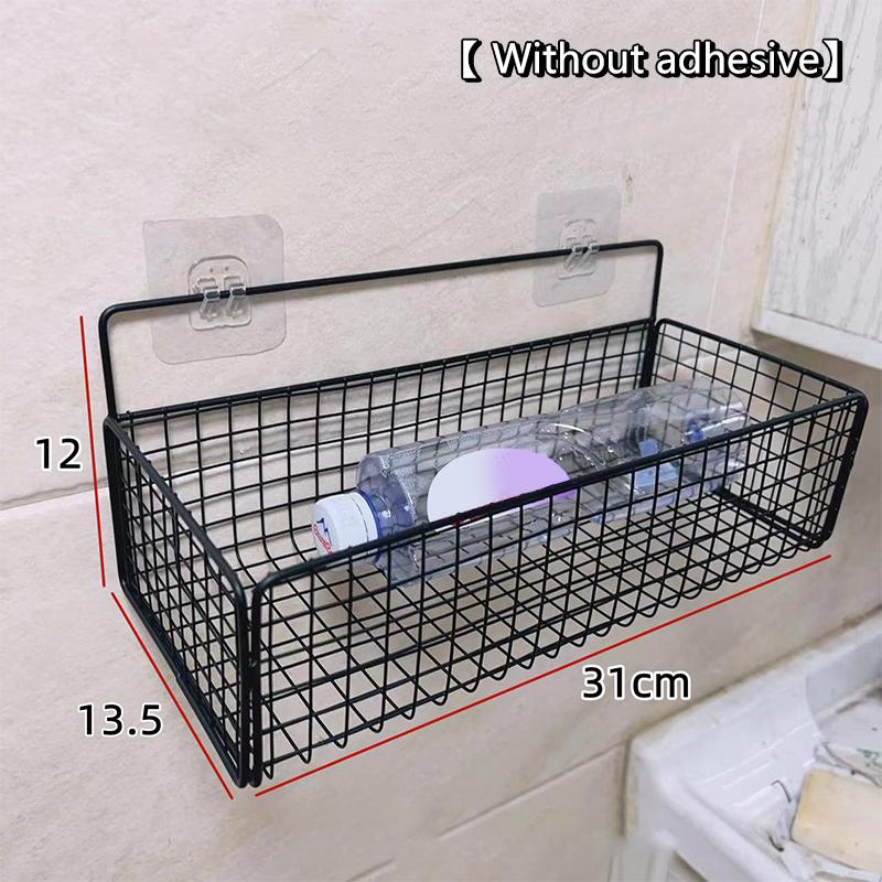 NEW Kitchen And Bathroom Storage Rack No Drilling Required Wall-Mounted Storage Rack