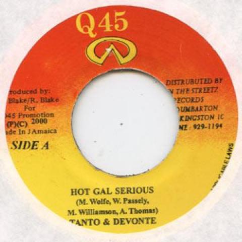 

7inch Record TANTO METRO, DEVONTE / MERCILESS - Hot Gal Serious / Alright Q45 2000 Jamaica Reggae, Ska & Dub