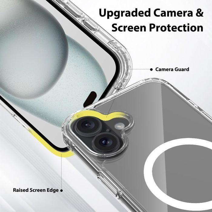 Coque de protection pour iPhone 17 - BOOLING - Antichoc - Transparente - 2 Verres Trempés - Cercle Magnétique