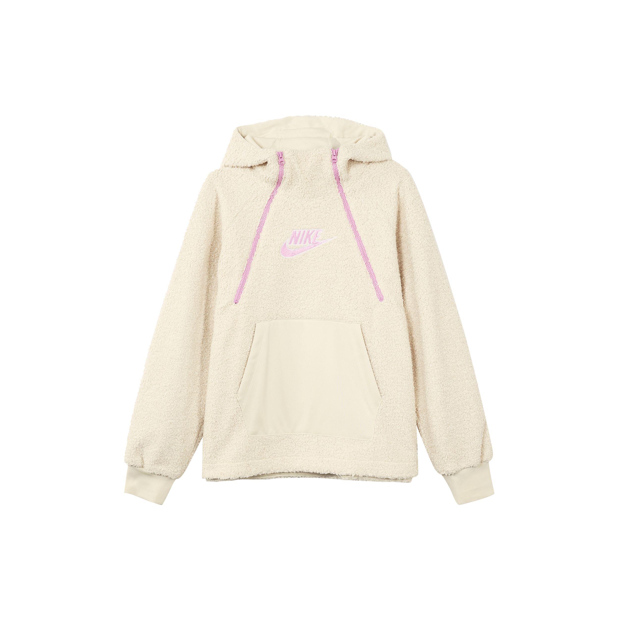 

Nike Sportswear Fleece Pullover Hoodie Women Tops Fossil DC5140-206 M