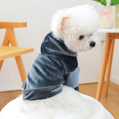 Sudadera con capucha de terciopelo para otoño/invierno para mascotas Ropa para perros/gatos Sudadera con capucha de terciopelo nueva para otoño/invierno Ropa de diseñador para perros Sudaderas con capucha para perros