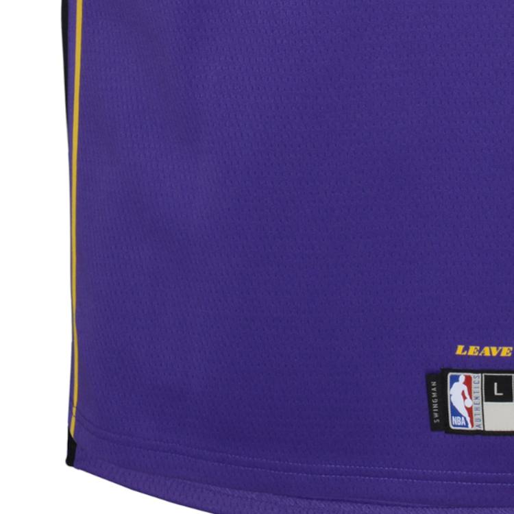 Nike Lakers James Estampa de 6 Letras Respirável Solto Camisa de Basquete Infantil Roxo 3Y2B7BXJP-LAK06