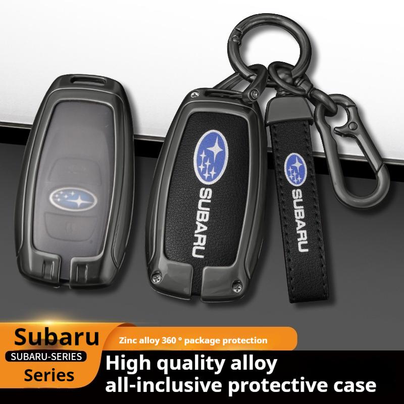 For Subaru STI Brz Wrx Xv Ascent Forester Outback Impreza Legacy Car Zinc Alloy Key Case Bag Car Metal Key Shell Auto Accessorie bdu3