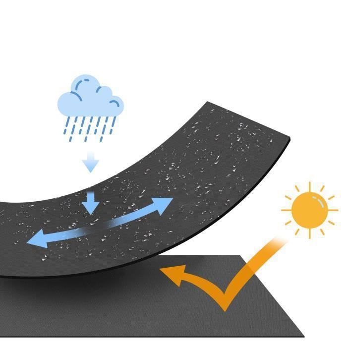 Kingsleeve Protective Tarpaulin - Oxford 420D - 242x162x100 Cm - Water-repellent and Weather-resistant