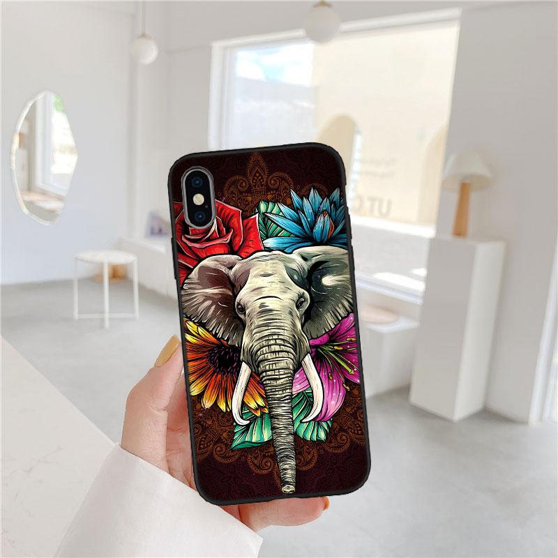 QT3 Animal Elephant Phone Case for Samsung Galaxy A05 A05S A12 A13 A15 A33 A53 A73 M15E M55 S10 S10E S20 Ultra Lite Plus Fe