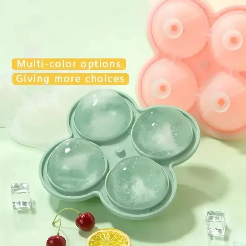 6cm Large Ice Sphere Mold Large Silicone Ice Cube Tray Easy Release Ideal for Whiskey, Cocktails, Juices and Parties