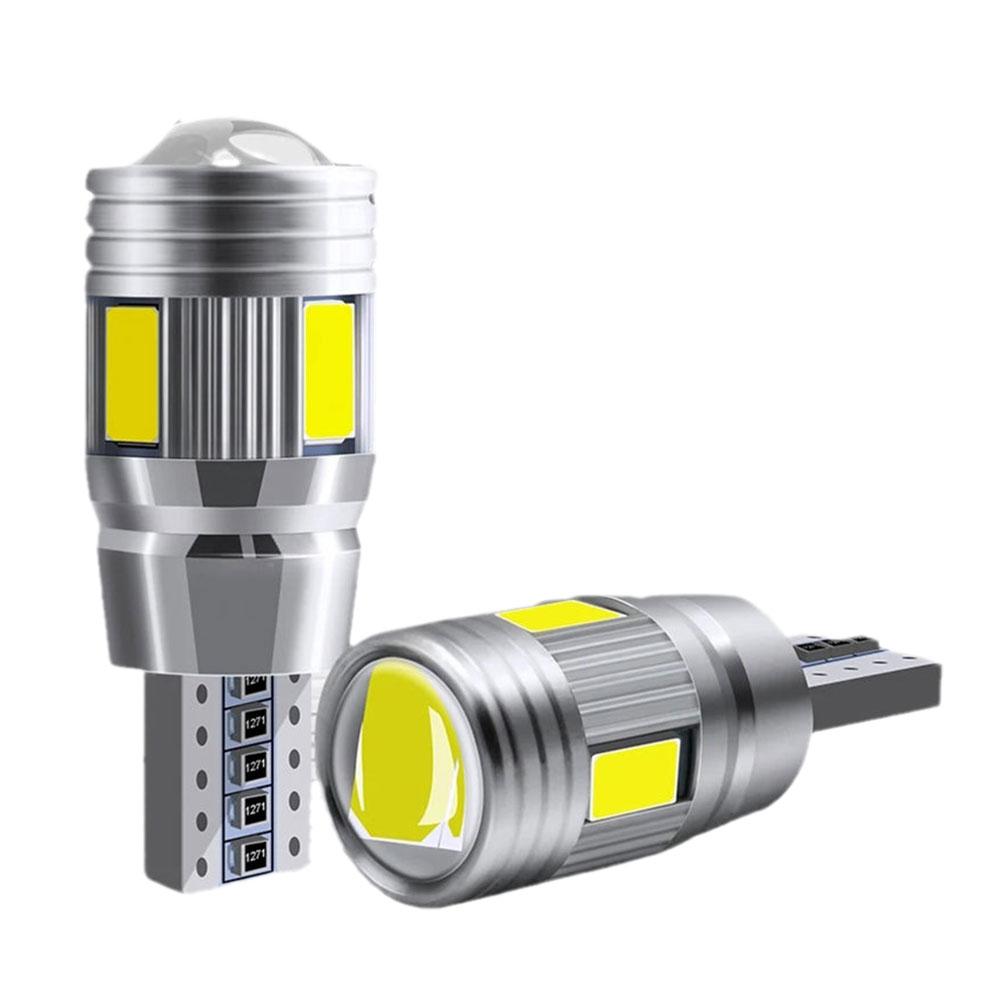 

2x автомобильные светодиодные лампы 5W5 T10 W5W светодиодные сигнальные лампы 12 В 6000 К автоматические клиновые боковые фонари заднего хода 5630 6SMD синие без ошибок