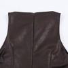 Spring 2026 Spicy Girl Leather Effect Jumpsuit Skirt 