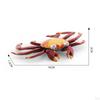 Hand Painted Mini Crab Figurines Model Realistic Detailed Action Figures for Children Kids