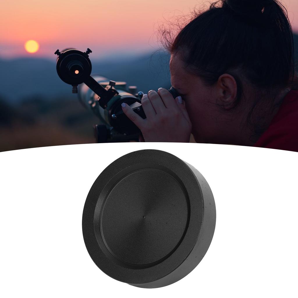 Lens Dust Cap Aluminum Alloy Telescope Teleconverter Eyepiece Threaded Dust Cover for Astronomical Telescope