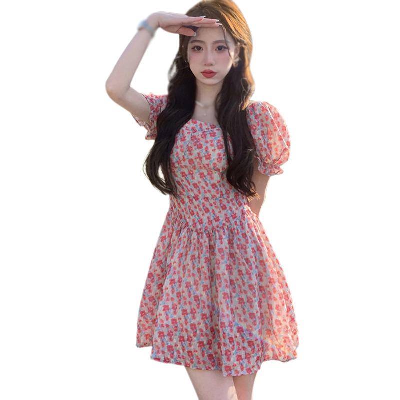 

Женское платье на одно плечо, пышные рукава, приталенное, квадратный вырез XL