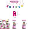 Magical Alphabet Lore Theme Balloon Pull Flag Set Birthday Party Decor Decorations Supplies