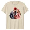 RoUnisextic Couple Watercolor Unisex TShirt Valentines Day Graphic Tee